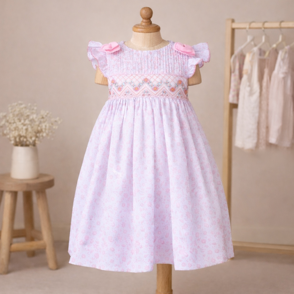 Blossom Fairy Smocked Flutter Dress
