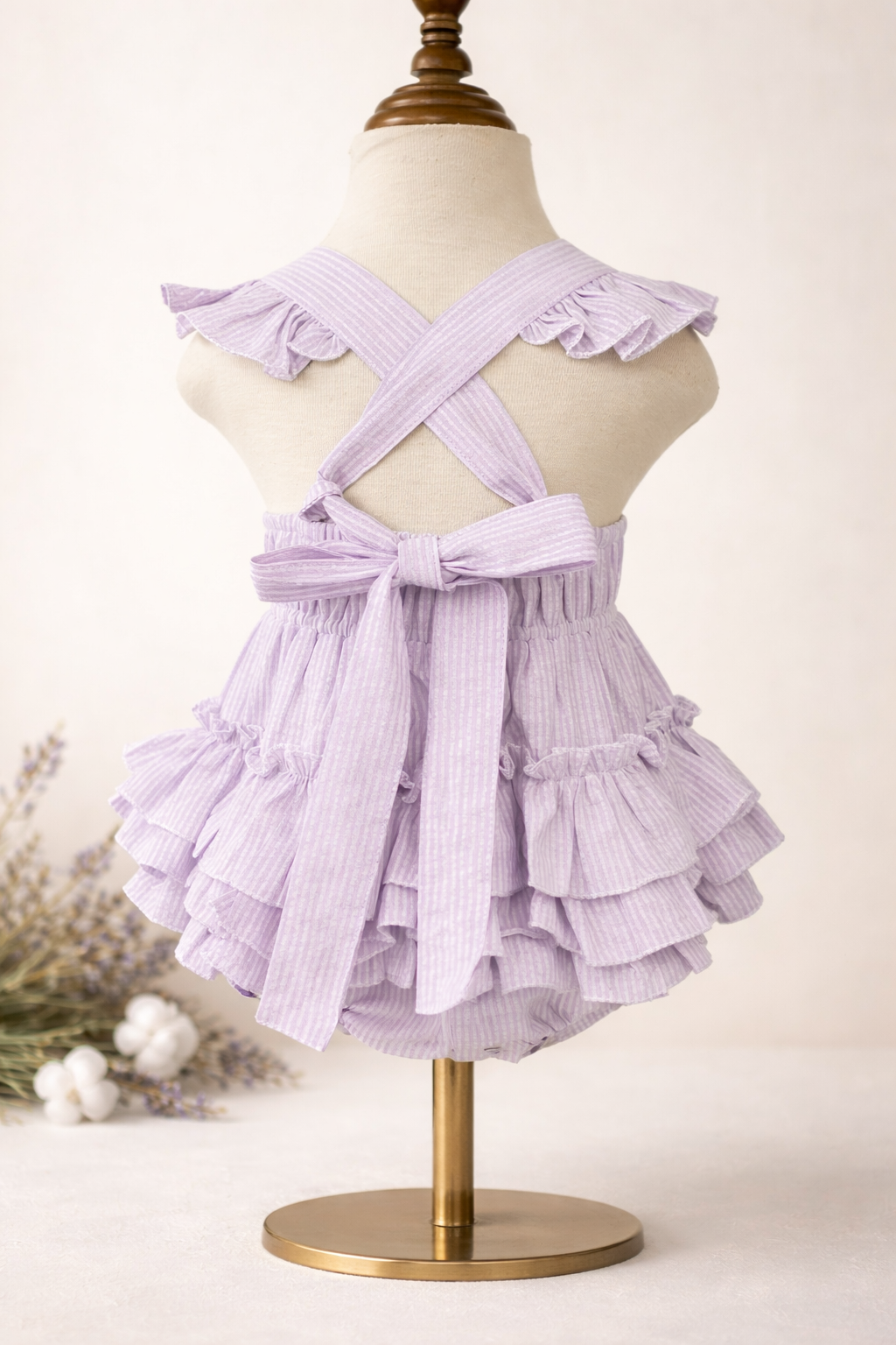 Lavender Smocked Baby Romper – Bee & Lavender Heirloom Hand Embroidery